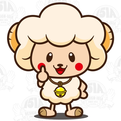 かわいい羊のオリジナルキャラクターの制作を致しました