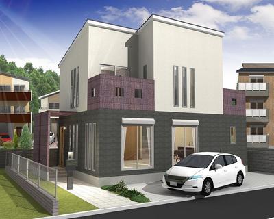 新築戸建て住宅のCGパースを作成しました