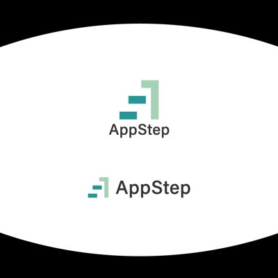 『AppStep』様のロゴを作成させていただきました