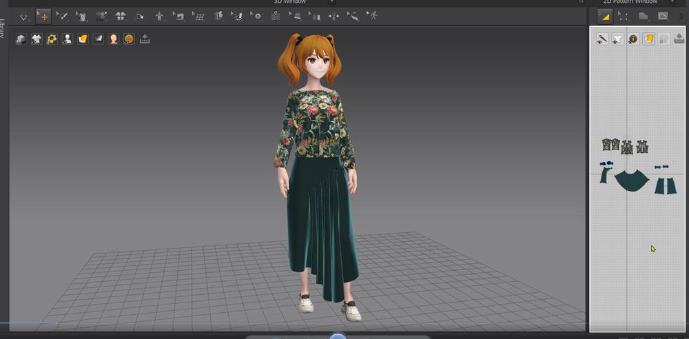 3DCGを用いた衣装制作・デザインしました