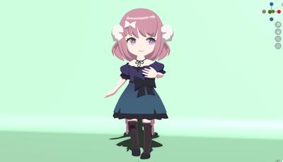 ちびキャラクターのモデリングをしました