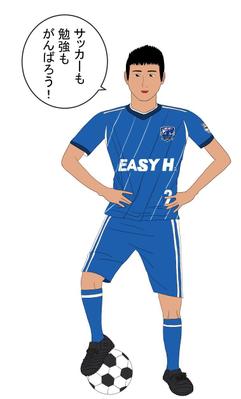 サッカークラブチーム選手の似顔絵を担当させていただきました