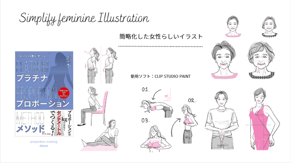 株式会社daianaさまの美容本の挿絵を担当させて頂きました