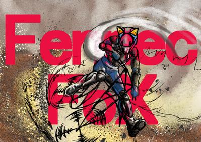モトクロスから連想できるキャラクター、イラスト制作しました