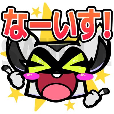 キャラクターデザイン、およびTwitch用のスタンプイラスト4種類を制作しました