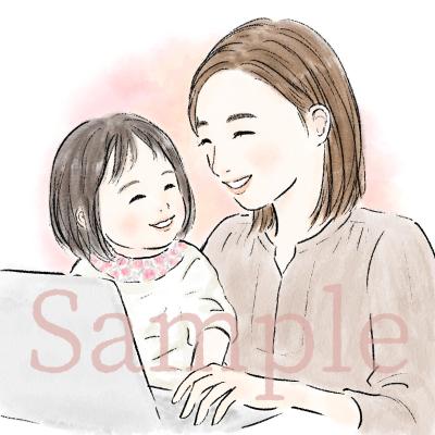 似顔絵アイコンイラストを描かせて頂きました
