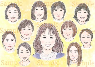 似顔絵イラストを描かせて頂きました