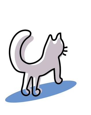 習作「猫」を描きました