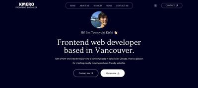 portfolioサイトを作成しました