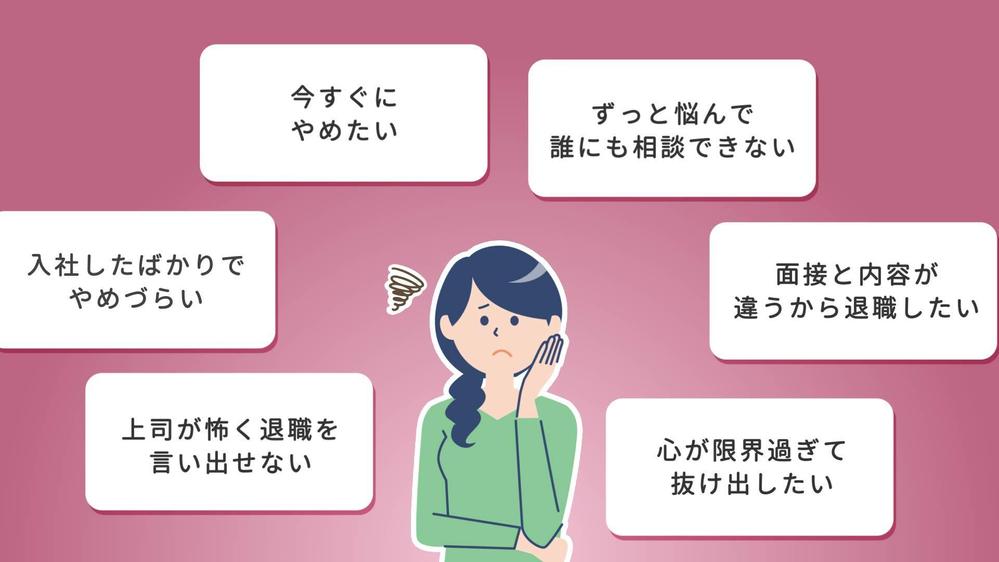 【15秒動画サービス】退職代行系の広告動画のサンプル作成しました