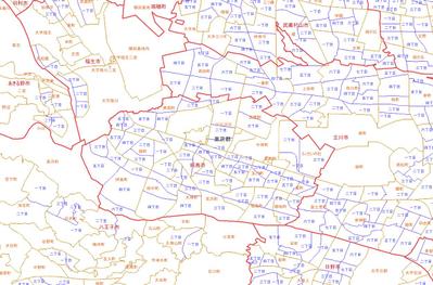 日本全国　町・大字・字、地区　境界地図サービス作成しました