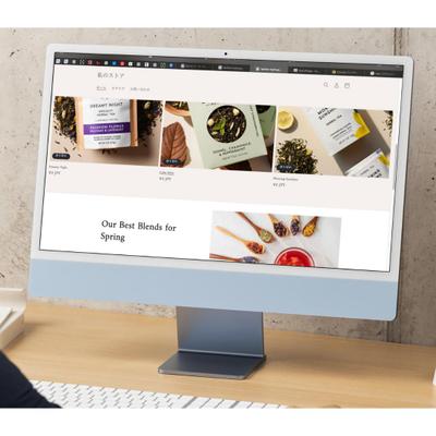 ハーブティー専門店のデモサイトを制作しました