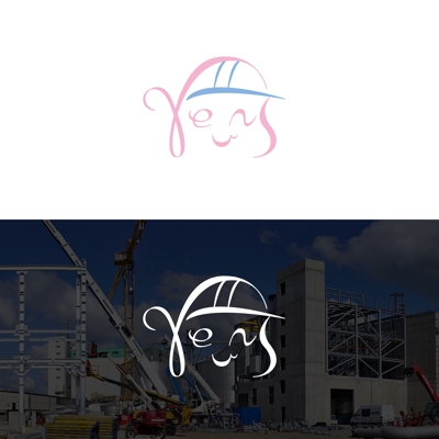 《女性が働きやすい建設業界イメージ》を狙うロゴ制作をしました