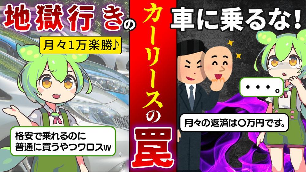 ずんだもんを使用したYouTubeチャンネルのポートフォリオとして制作しました