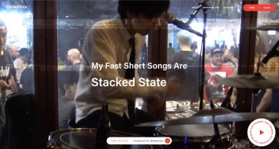 自身の所属するロックバンドのホームページ制作ました