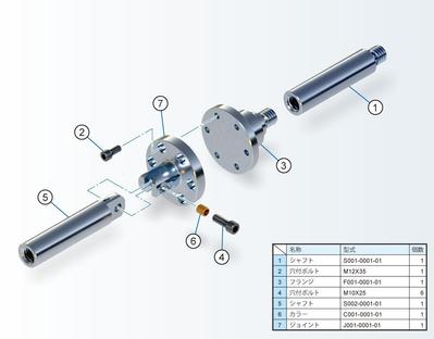 工業製品の3D分解イラストを作成しました