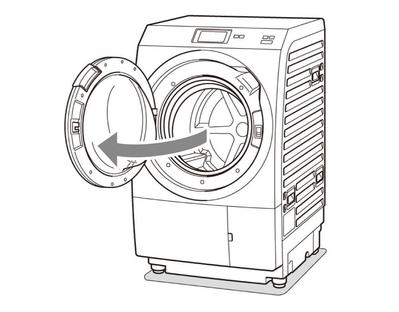 洗濯機の説明書のイラストを作成しました