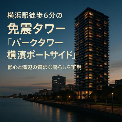 横浜駅近の免震タワー紹介記事を執筆しました