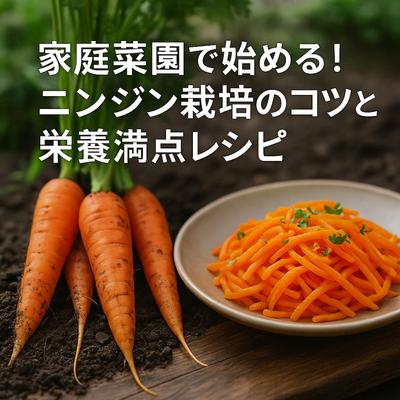 家庭菜園初心者向けニンジン栽培ガイドを作成しました
