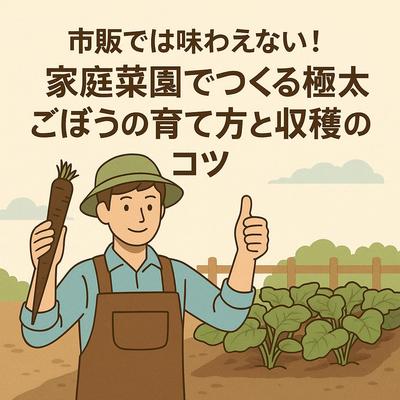 家庭菜園向けのごぼう栽培記事を制作しました