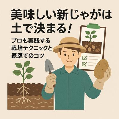 種イモ選びと植え付け手順を解説する記事を作成しました