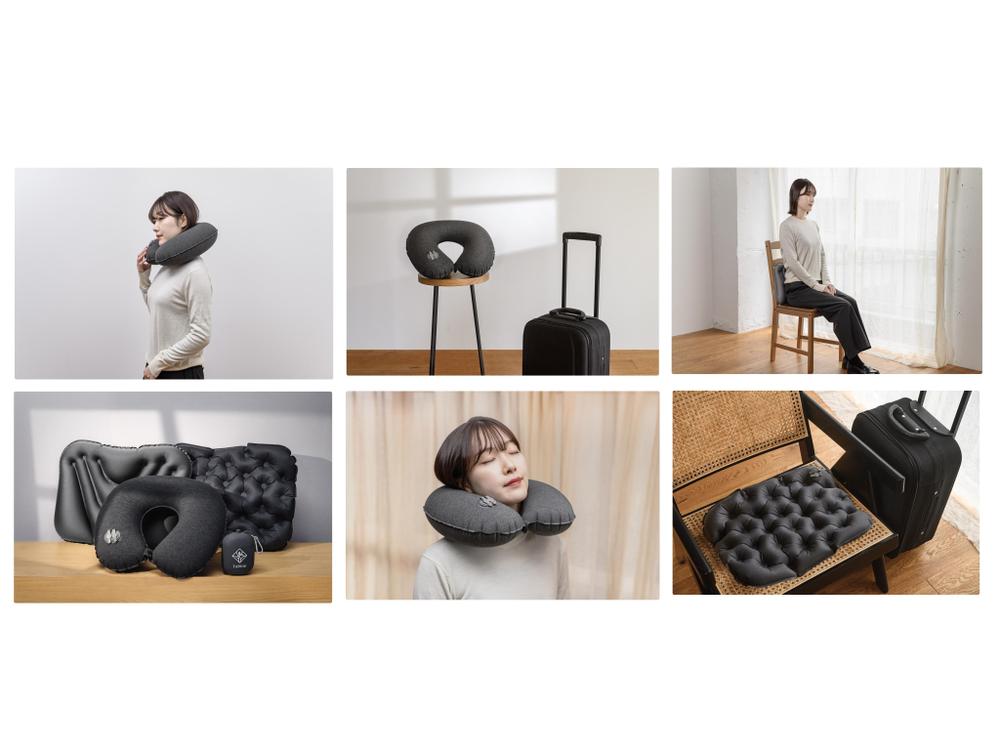 ネックピローやクッションの商品撮影＆モデルさん撮影をさせていただきました