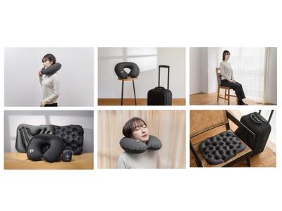 ネックピローやクッションの商品撮影＆モデルさん撮影をさせていただきました