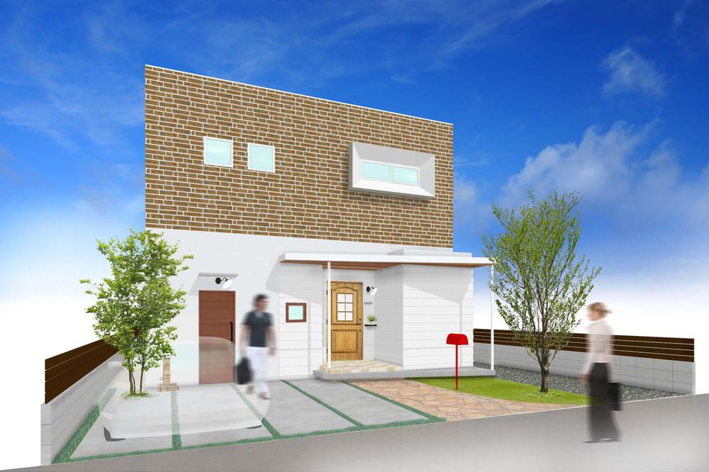 住宅の外観パースやデザインをしました