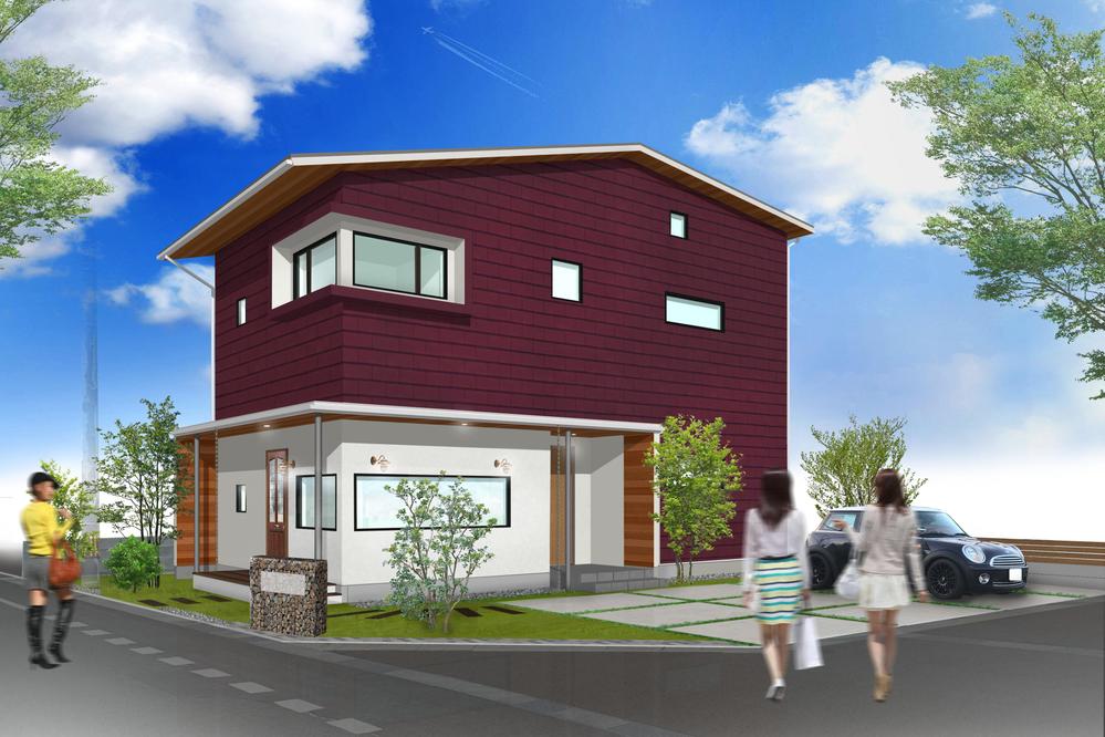 住宅の外観パースやデザインをしました