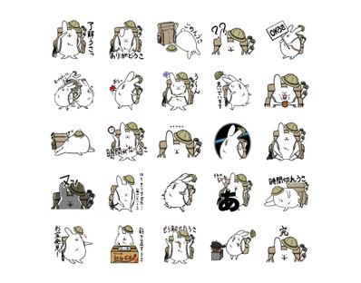 企業の公式LINEスタンプを作成しました