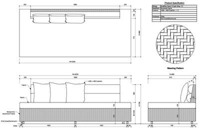 ホテル案件の屋外用ソファを設計しました
