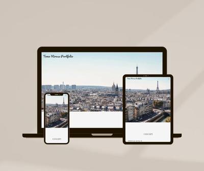 自身のポートフォリオサイト作成しました