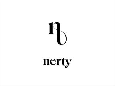 レディースアパレルブランド【nerty】さまのワードロゴとイニシャルロゴを制作しました