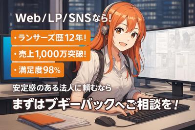 Web制作、LP制作、SNSマーケティングなど制作対応中であることを報告しました