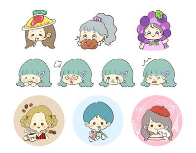 顔アイコンを描きました