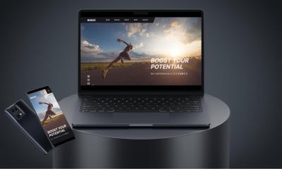 架空のコーポレートサイトをデザインしました