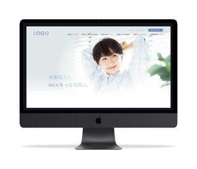 水素吸入についての情報を提供するWebサイトデザインを行いました