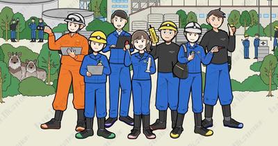 いわき大王製紙様WEBサイト用のイメージイラストを制作しました