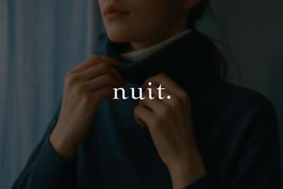 静けさを纏う衣服ブランド「nuit.」を設計しました