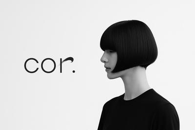 美容室「cor.」のロゴ・名刺・Webなどを提案しました