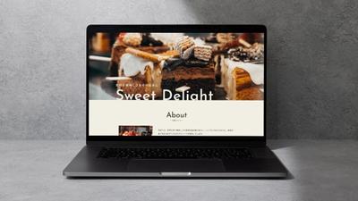 スイーツ店のサイトを作成いたしました
