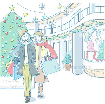 クリスマスイラストを掲載しました