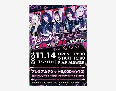 アイドルのA5フライヤーの制作をしました