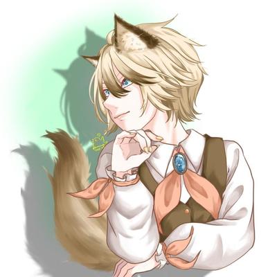 アイコンサイズに自分の愛猫擬人化させました