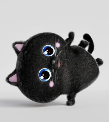 オリジナルキャラクター、クロ助のモデリングしました