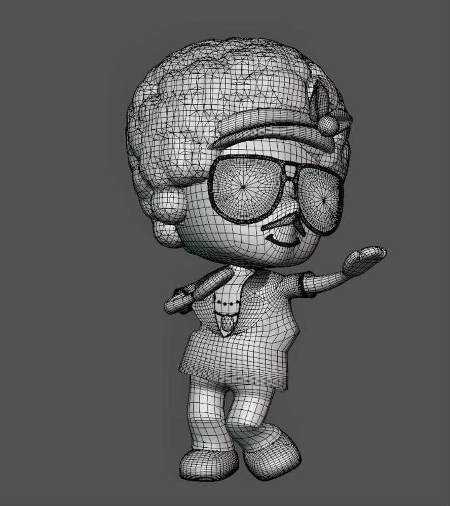 ブルーノ・マーズを題材にキャラクターモデリングしました