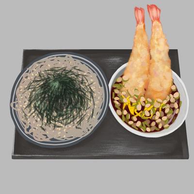 お蕎麦のイラストを制作しました