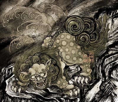 唐獅子イラストを制作しました