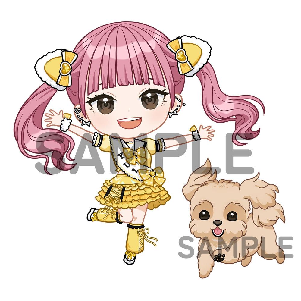 女性アイドルの生誕祭グッズイラストを制作しました