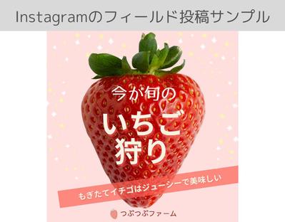 Instagram・インスタグラム／いちご狩りを作成しました